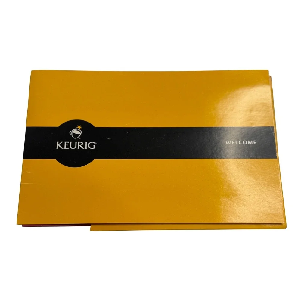 Keurig Owner's‎ Manual K-Cup K10 Mini Plus Brewer Yellow Red Welcome Guide Book
